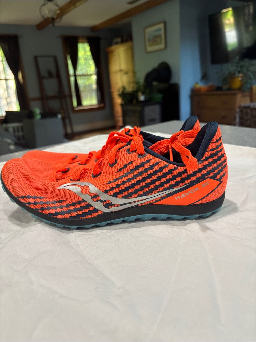 Saucony Orange and Black Track/XC Spikes